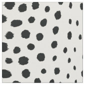 シックな抽象芸術白黒チーズプリントパターン ファブリック (クローズアップ)