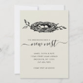 シックな新しいネストホームアドレスの変更の写真の移動 案内状 (正面)