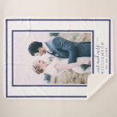 シックな新婚ミセス結婚ズの写真 シェルパブランケット (正面(横))