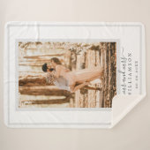 シックな新婚ミセス結婚ズの写真 シェルパブランケット (正面(横))