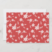 シックな新婚結婚したクリスマスタイポグラフィ写真 招待状 (裏面)