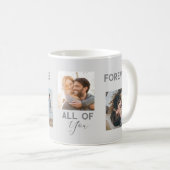 シックな新結婚婚カップル彼氏ガールフレンド写真 コーヒーマグカップ (正面右)