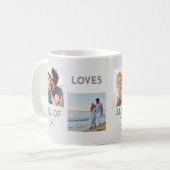 シックな新結婚婚カップル彼氏ガールフレンド写真 コーヒーマグカップ (正面左)