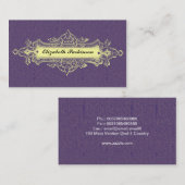 シックな旗が付いているヴィンテージの名刺 名刺 (正面/裏面)