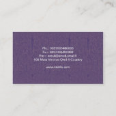 シックな旗が付いているヴィンテージの名刺 名刺 (裏面)