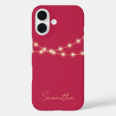 シックな明るいピンクモダンモノグラムの色 Case-Mate iPhoneケース (裏面)