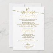 シックな書結婚道の旅程招待状 招待状 (正面)