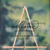 シックな書道へようこそ私たちの看板 アクリルサイン (ニュートラル)