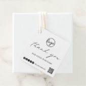 シックな書道エレガントロゴありがとうビジネス フェイバータグ (インサイチュ)