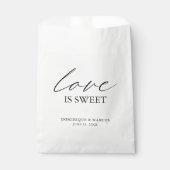 シックな書道シンプルエレガントな結婚式 フェイバーバッグ (正面)