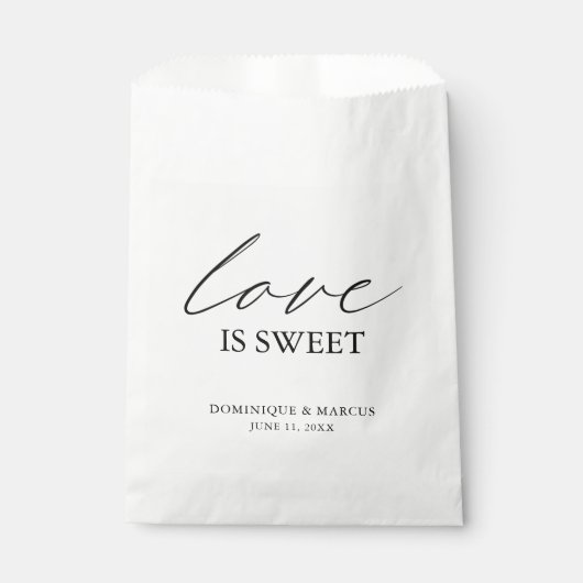 シックな書道シンプルエレガントな結婚式 フェイバーバッグ (正面)