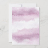 シックな書道ピンクの水の色のリハーサルディナー 招待状 (裏面)