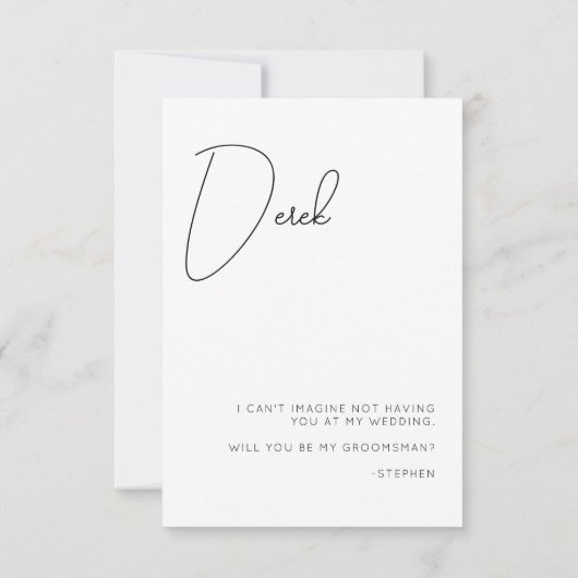 シックな書道フォトグロムスマン提案カード サンキューカード (裏面)