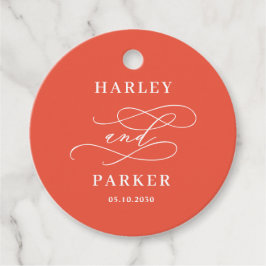 シックな書道結婚式の引き出物ラベル フェイバータグ