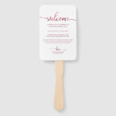 シックな書道結婚式の日タイムラインハンドファン ハンドファン (正面)