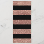 シックな書道4x9結婚のプレート用メニューカード メニュー (裏面)