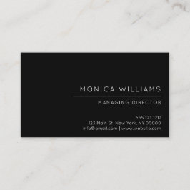 シックな最小主義のプロフェッショナル 名刺