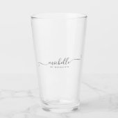 シックな最高のブリーデスメイドエバー名前をカスタムするスクリプト タンブラーグラス (正面)