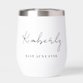 シックな最高の叔母のEver Script Monogram (背面)