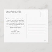 シックな最高のOkayest年の今まで赤い金ゴールドスクリプトの写真 シーズンポストカード (裏面)