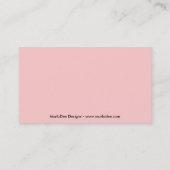 シックな椅子の名刺 名刺 (裏面)