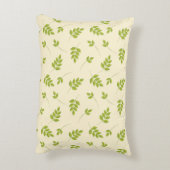 シックな植物性の緑の枝葉の継ぎ目なし アクセントクッション (裏面(縦))