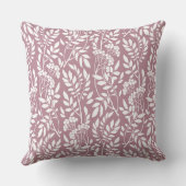 シックな植物性ほこりっぽいバラの葉のパターン クッション (裏面)