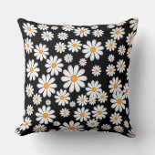 シックな植物性デイジー花 クッション (正面)