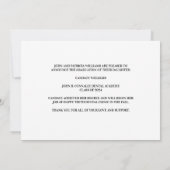 シックな歯科学校の写真カスタム卒業 案内状 (裏面)