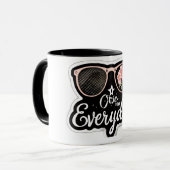 シックな毎日のマグカップ | サングラススタイリッシュコーヒーカップ マグカップ (正面左)