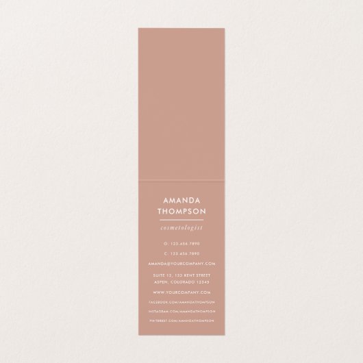 シックな水のカラーホワイトとバラ金ゴールドゲート 名刺 (内部フラット)