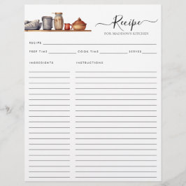 シックな水の色のキッチンシェルフポット器具レシピ