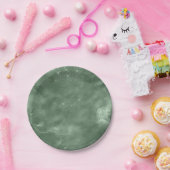 シックな水の色のセージ緑パーティー ペーパープレート (パーティー)