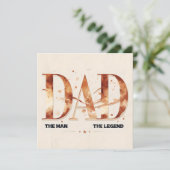 シックな水の色の父の日カード シーズンカード (スタンド正面)