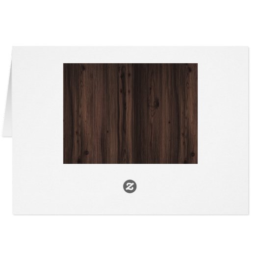 シックな水の色ひまわりウッド結婚ズサンキュー (裏面横)