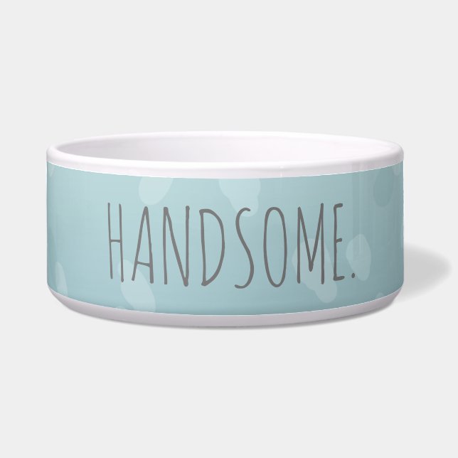 シックな水の色をパーソナライズグラデーション ボウル (正面)