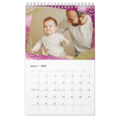 シックな水の色カスタムの写真2022家族 カレンダー (3月 2027)