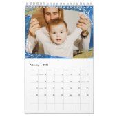 シックな水の色カスタムの写真2022家族 カレンダー (2月 2026)