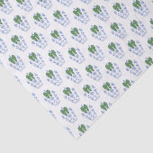 シックな水の色グリーンリボンジンジャージャールクリスマス 薄葉紙 (詳細)