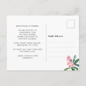 シックな水の色サボテン引っ越しました新しいホームムービング 案内ポストカード (裏面)