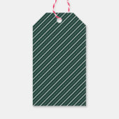 シックな水カラーフローラオーバルフォトホリデーギフトラベル ギフトタグ (裏面)