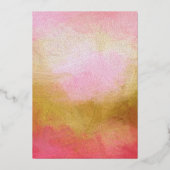 シックな水カラーフローラスイート16フォイル招待状 箔招待状 (裏面)