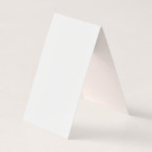 シックな水カラー赤面ピンクローズ 名刺 (裏面)