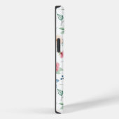 シックな水彩ピンク赤面ブルーフラワーパターン Case-Mate iPhoneケース (裏面 / 右)