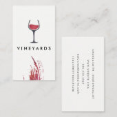 シックな水彩ブラシストロークとワ素朴イングラス 名刺 (正面/裏面)