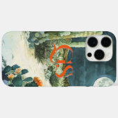シックな水彩砂漠の月 | モノグラム  Case-Mate iPhoneケース (裏面 (横))