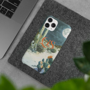 シックな水彩砂漠の月   モノグラム  iPhone 16 PRO MAXケース