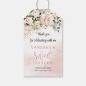 シックな水彩赤面花仙台16位 ギフトタグ (裏面)