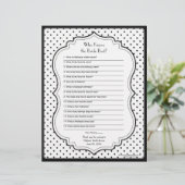 シックな水玉模様ブ最高のライドブライダルシャワーゲーム (スタンド正面)