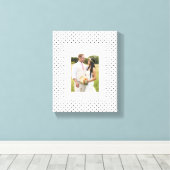 シックな水玉模様 キャンバスプリント (インサイチュ (ウッドフロア))